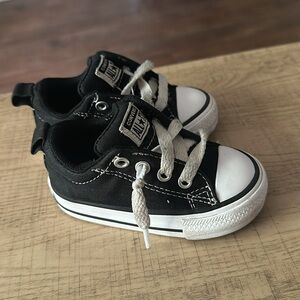 Black and White Toddler Converse Shoes